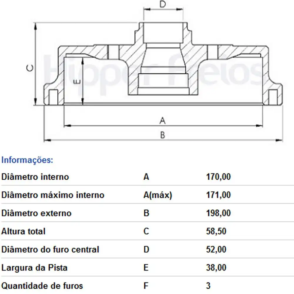 TAMBOR FREIO TRASEIRO RENAULT KWID 1.0 2018 EM DIANTE