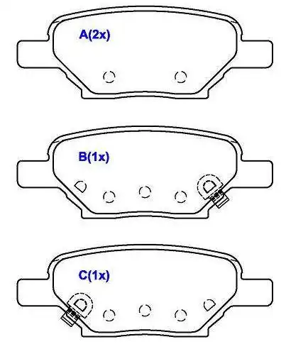 PASTILHA FREIO TRASEIRA MALIBU LTZ 2.4 16V 2010/