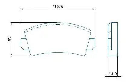 PASTILHA FREIO DIANTEIRA CORCEL I II /1981 BENDIX