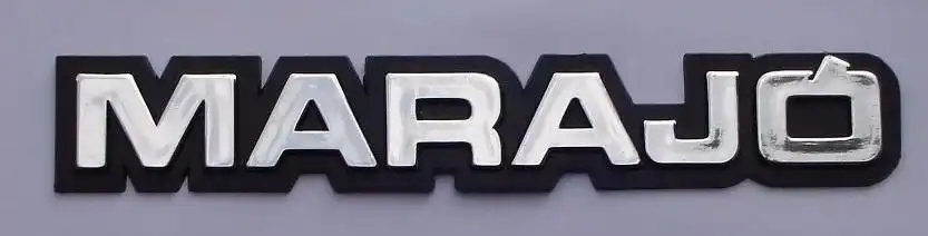 EMBLEMA MARAJO CROMADO