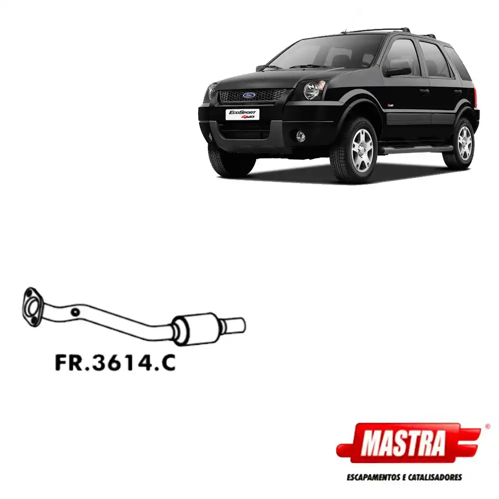 CANO SAIDA MOTOR ECOSPORT 1.6 2003 A 2008 COM CATALISADOR