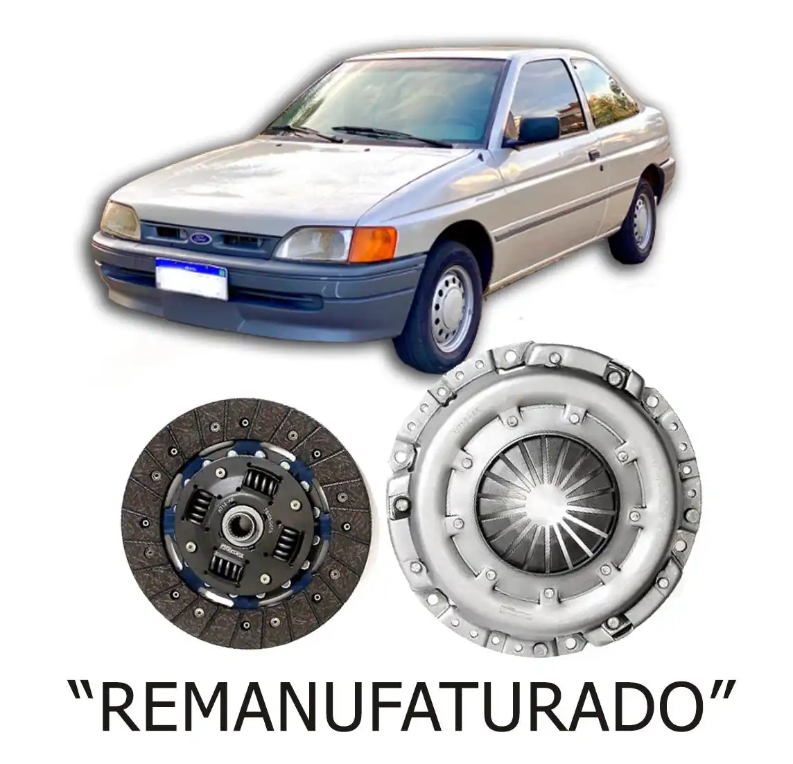 KIT EMBREAGEM ESCORT 2 1.8 2.0 1993 A 1996 SEM ROLAMENTO
