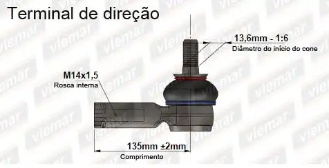 PONTEIRA DIRECAO COBALT ONIX PRISMA SPIN 2017/ DIR