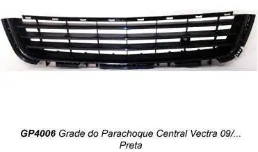 GRADE PARACHOQUE DIANT VECTRA 09/11 CENTRAL PRETA