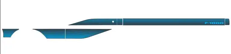 FAIXA LATERAL F-1000 89/92  AZUL