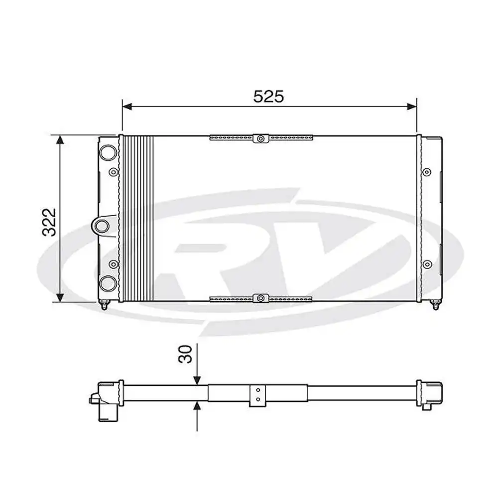 RADIADOR SANTANA VERSAILLES 95 E 96/ S/AR COND.