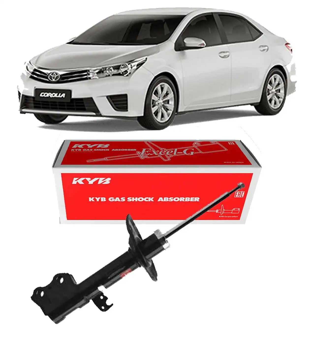 AMORTECEDOR DIANTEIRO TOYOTA COROLLA 2015 A 2019 ESQUERDO