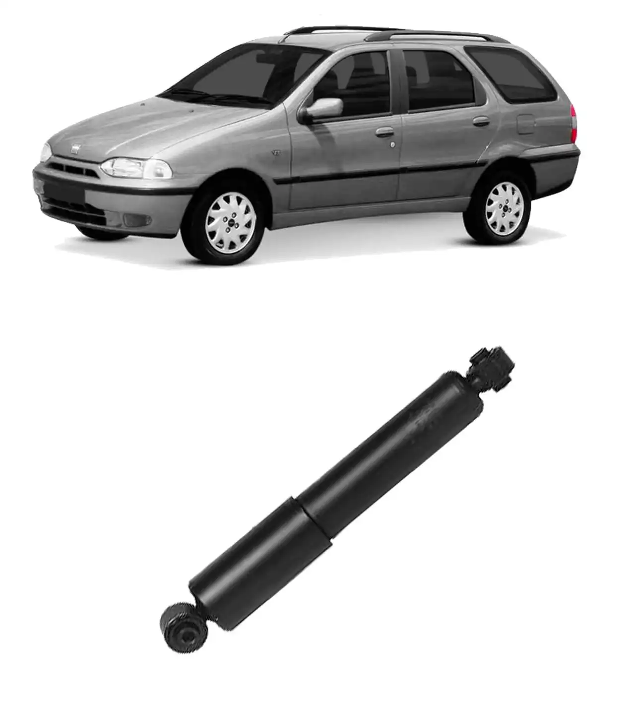 AMORTECEDOR TRASEIRO FIAT PALIO WEEKEND 1995/ REMAN PÇ