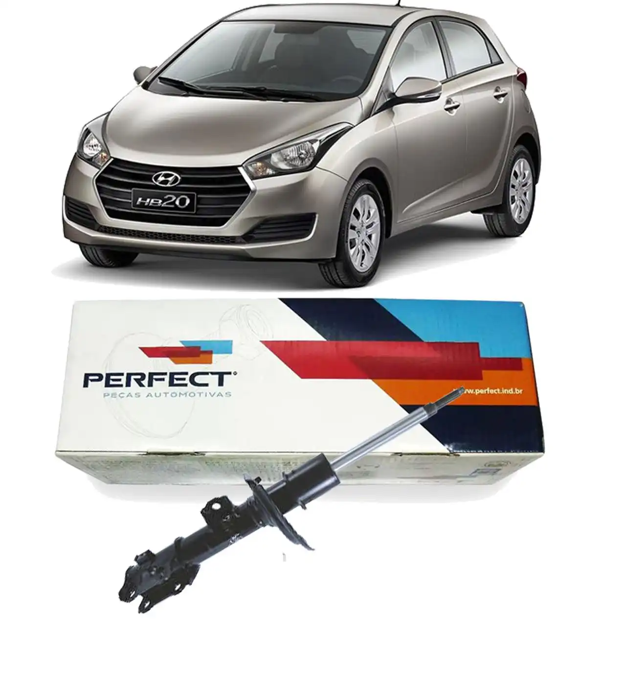 AMORTECEDOR DIANTEIRO HYUNDAI HB20 2013 A 2019 DIREITO