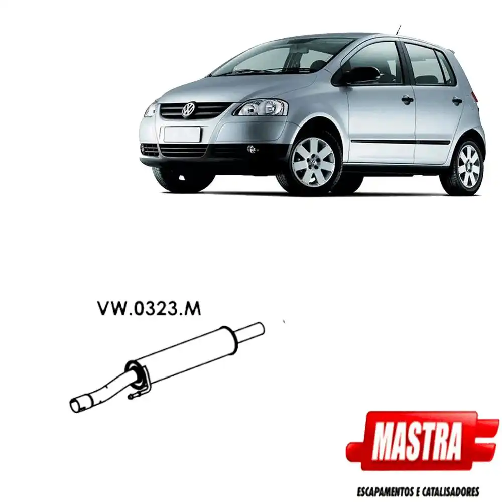 SILENCIOSO INTERMEDIARIO FOX 1.0 8V 2008 A 2010