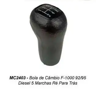 MANOPLA ALAVANCA CAMBIO F-1000 1992 A 1995 5 MARCHAS