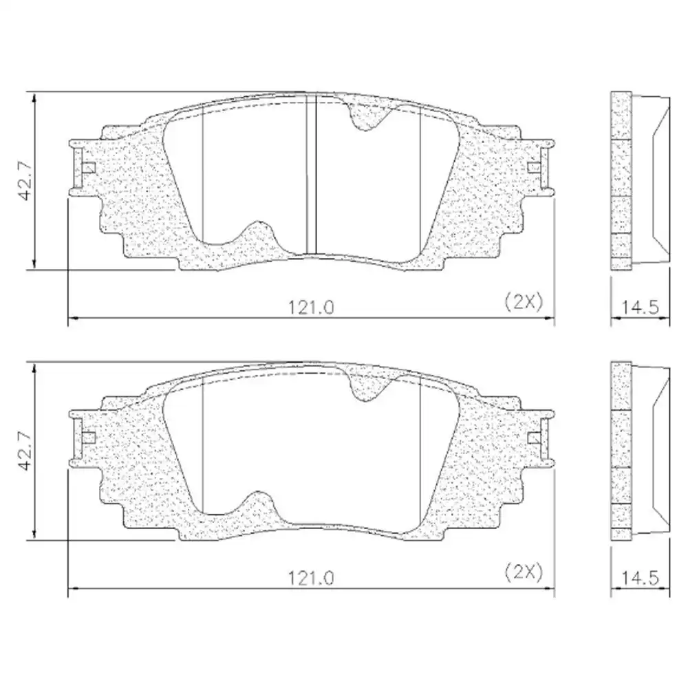 PASTILHA FREIO TRASEIRA TOYOTA RAV4 2.5 16V 2019 EM DIANTE