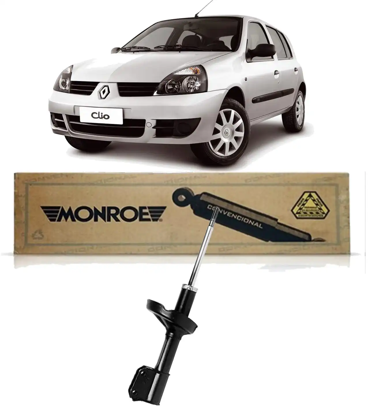 AMORTECEDOR DIANTEIRO RENAULT CLIO 1.6 2000 A 2009