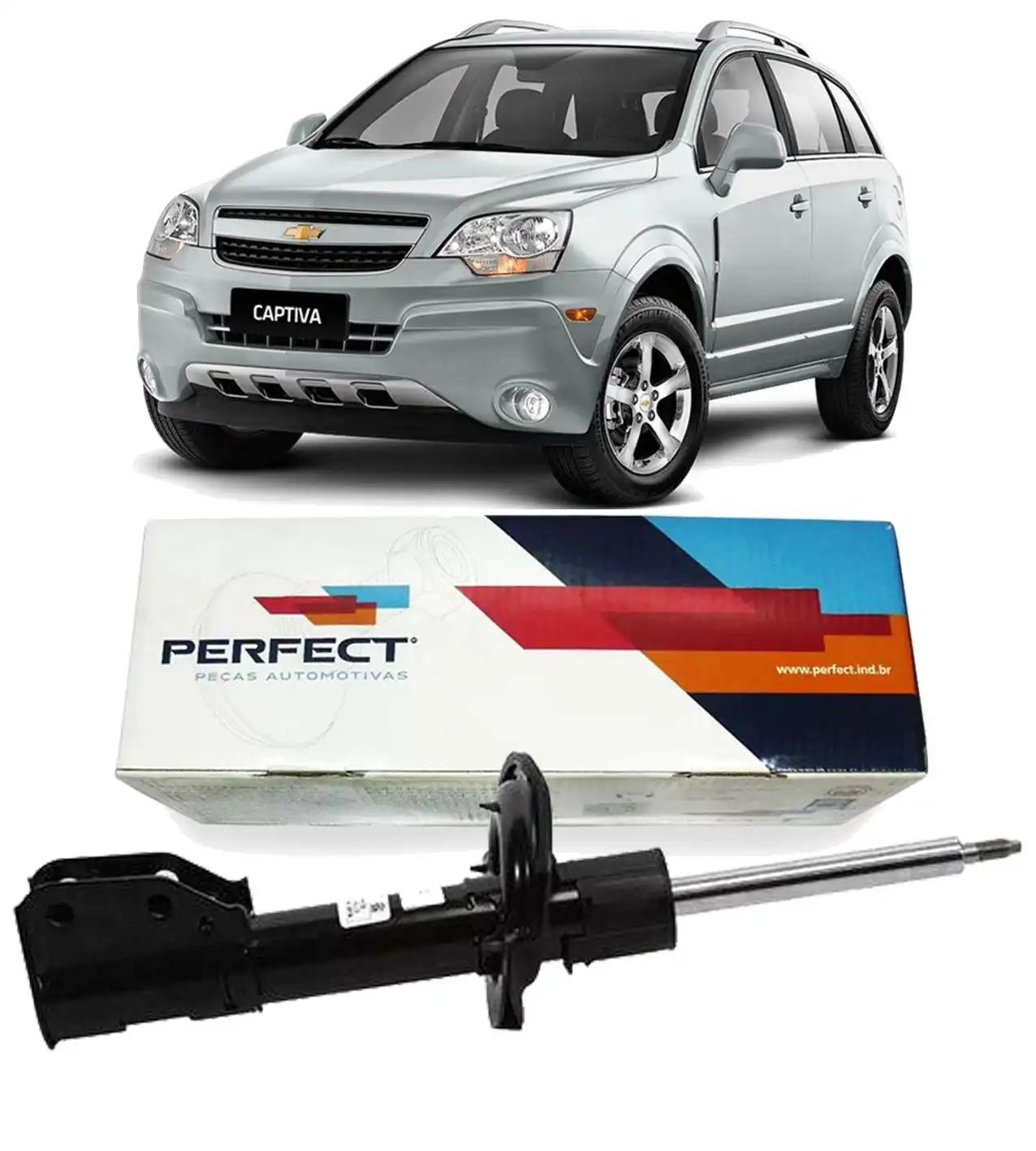 AMORTECEDOR DIANTEIRO CAPTIVA 2.4 3.6 2008 A 2017 DIREITO