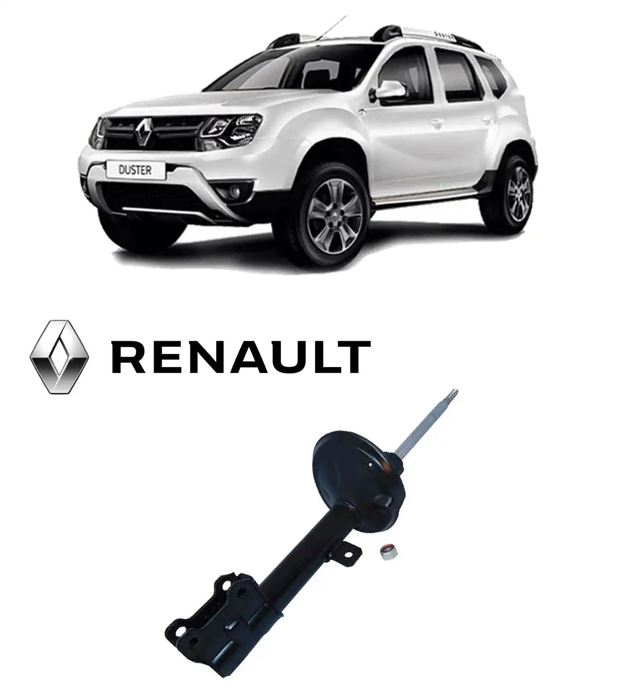 AMORTECEDOR DIANTEIRO RENAULT DUSTER 4X2 4X4 2011/ MANUAL