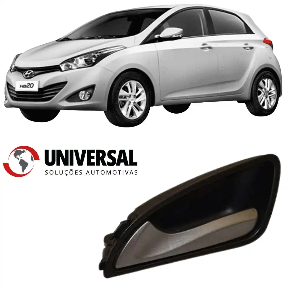 MACANETA INTERNA HB20 2012 A 2019 ESQUERDA BASE PRETA