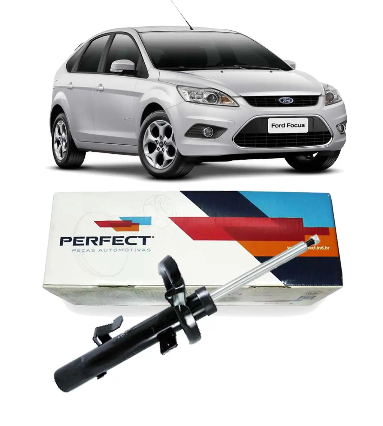 AMORTECEDOR DIANTEIRO FOCUS 2009 A 2013 ESQUERDO