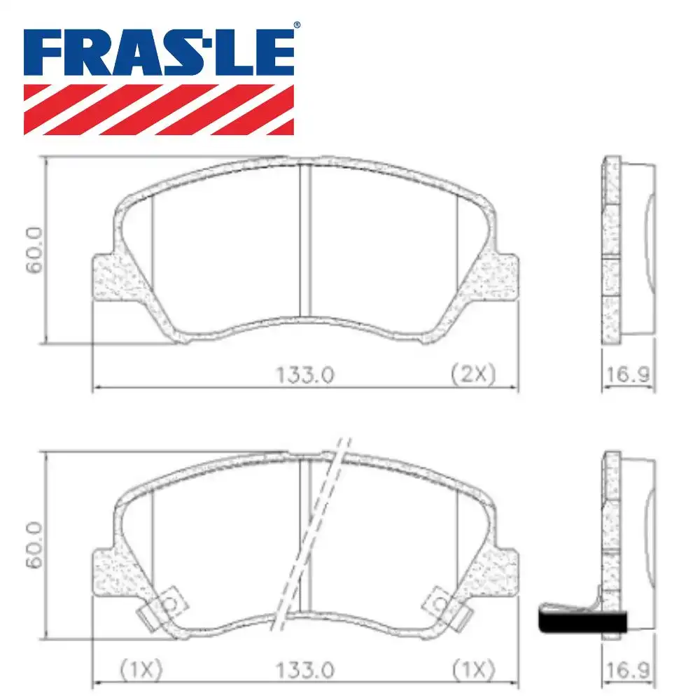 PASTILHA FREIO DIANTEIRA SANTA FE 3.3 V6 2013 ACIMA