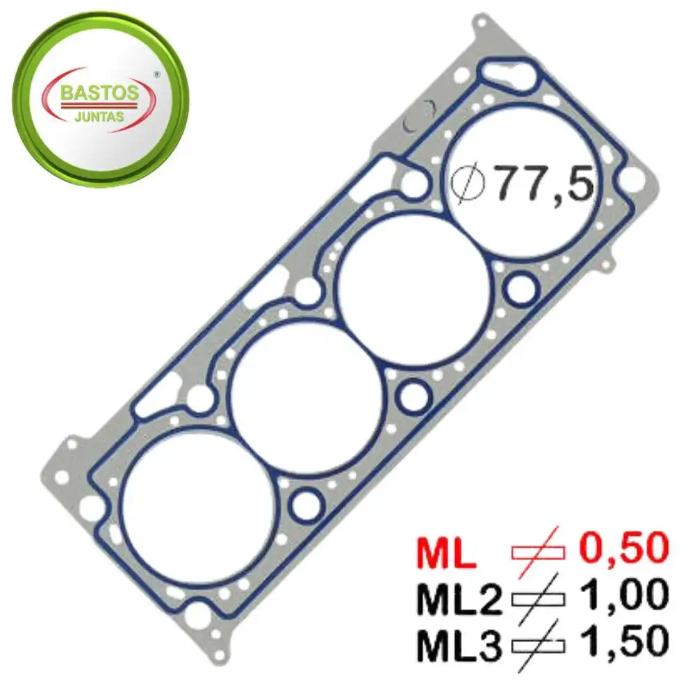 JUNTA CABECOTE GOL G5 1.6 8V EA111 2008 A 2014 METAL