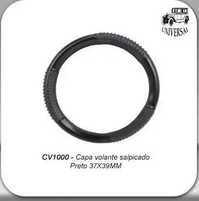CAPA VOLANTE SALPICADO PRETO 37X39MM UNIVERSAL