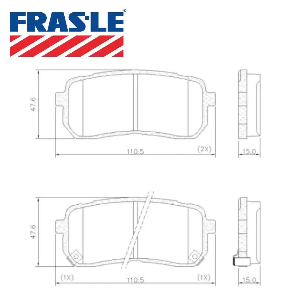 PASTILHA FREIO TRASEIRA HYUNDAI VERA CRUZ 2007/