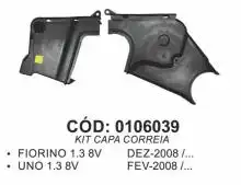 PROTETOR CORREIA COM FIAT UNO FIRE 1.3 8V 2009 A 2015