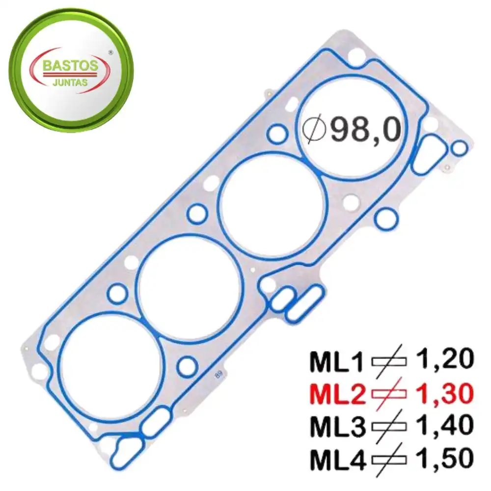 JUNTA CABECOTE RANGER 3.0 16V DIESEL 2005 A 2012 CHAPA 2 PIC