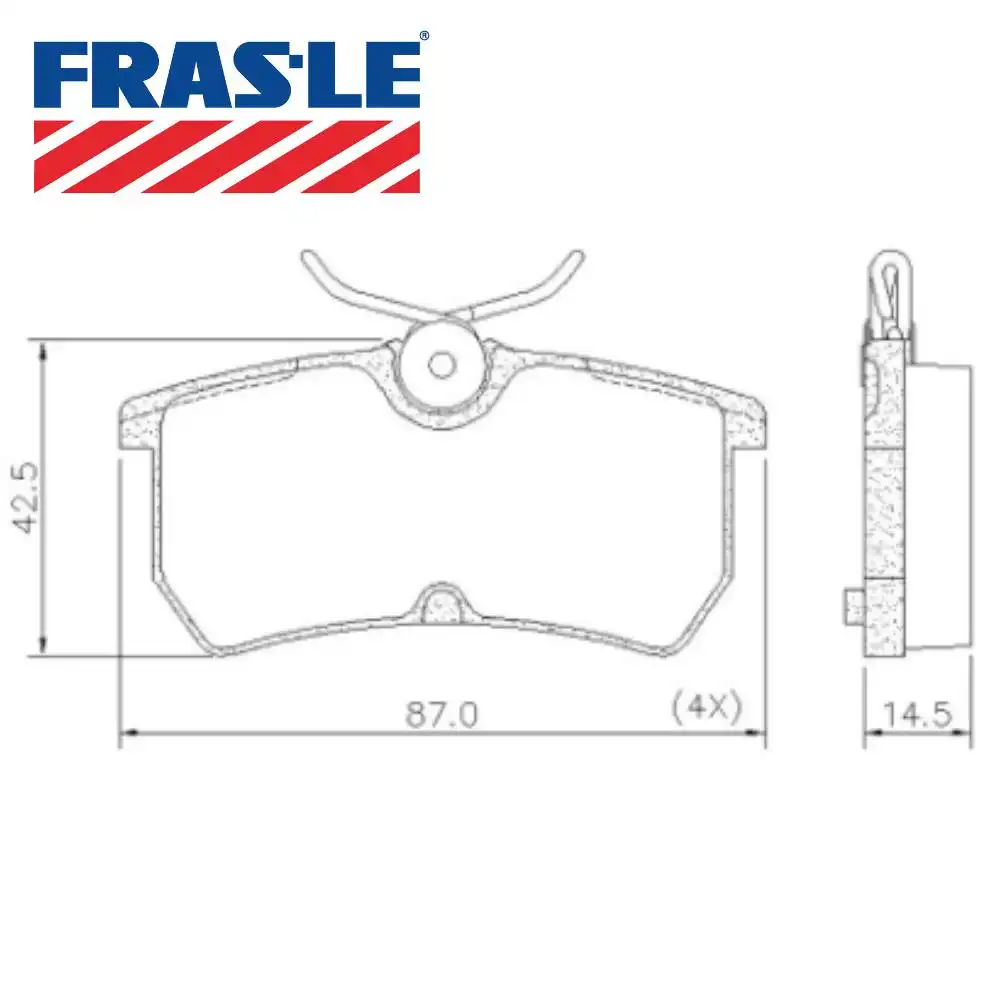 PASTILHA FREIO TRASEIRA FOCUS 1998 A 2008 SISTEMA GIRLING