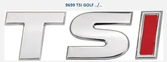 EMBLEMA GOLF "TSI" 14/ CROMADO