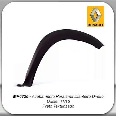 MOLDURA PARALAMA RENAULT DUSTER 2011 A 2015 DIR