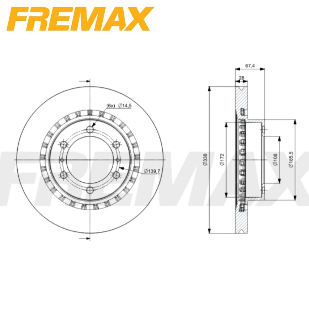 DISCO FREIO DIANTEIRO TOYOTA HILUX SW4 2022 EM DIANTE VENTIL