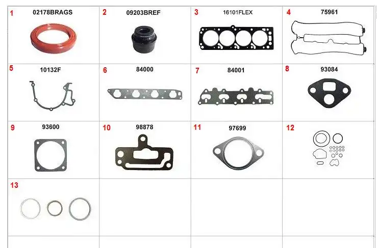 JUNTA MOTOR VECTRA 2.0 16V 97/ C/RETENTOR (SUPERIOR)
