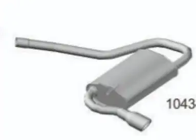 SILENCIOSO TRASEIRO RENAULT DUSTER 2.0 4X4 2012 A 2020