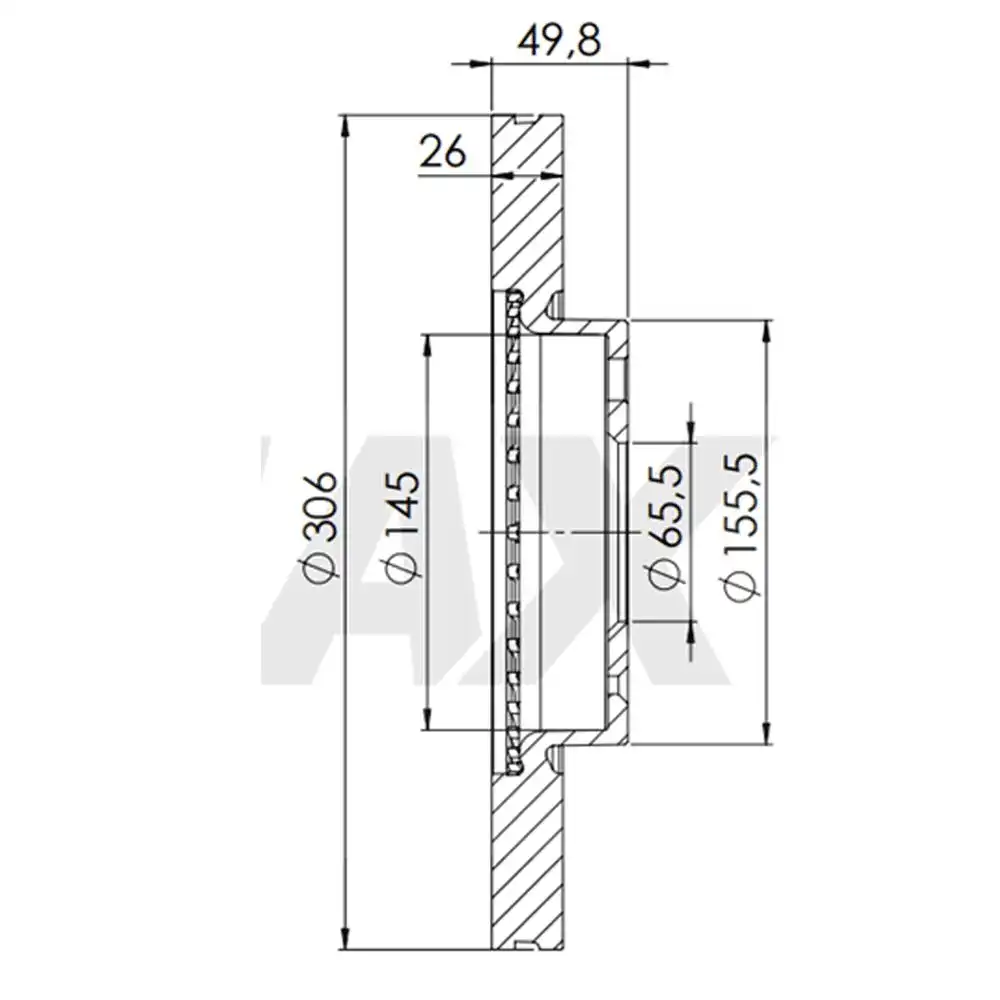 DISCO FREIO DIANTEIRO GOLF GTE TSI 1.4 16V 2020 EM DIANTE