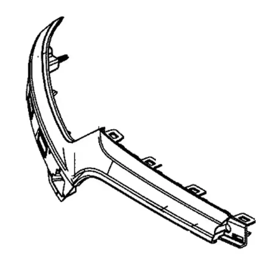 MOLDURA GRADE DIANTEIRA DIREITA ONIX 2025 EM DIANTE CROMADA