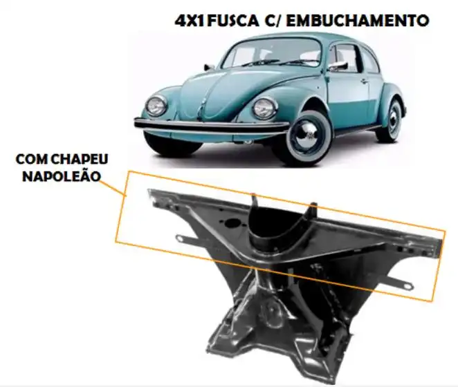 CABECOTE FUSCA 1200,1300 C/BANDEJA,CHAPEU NAP