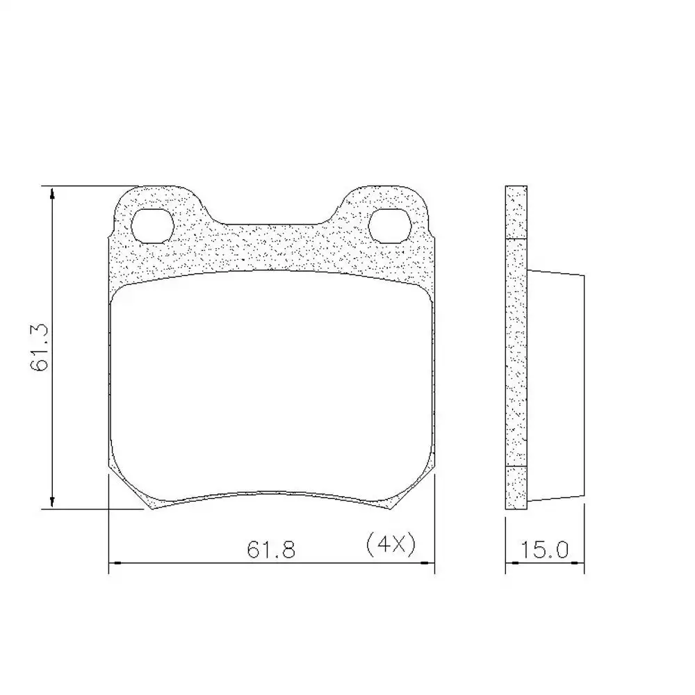 PASTILHA FREIO TRASEIRA VECTRA 1996 A 2011