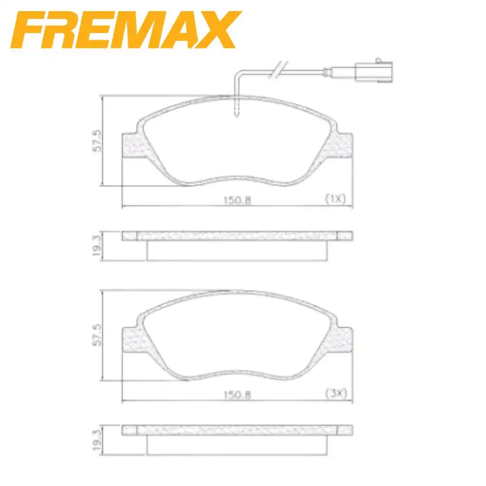 PASTILHA FREIO DIANTEIRA FIAT STILO 2.4 20V 2001 A 2008