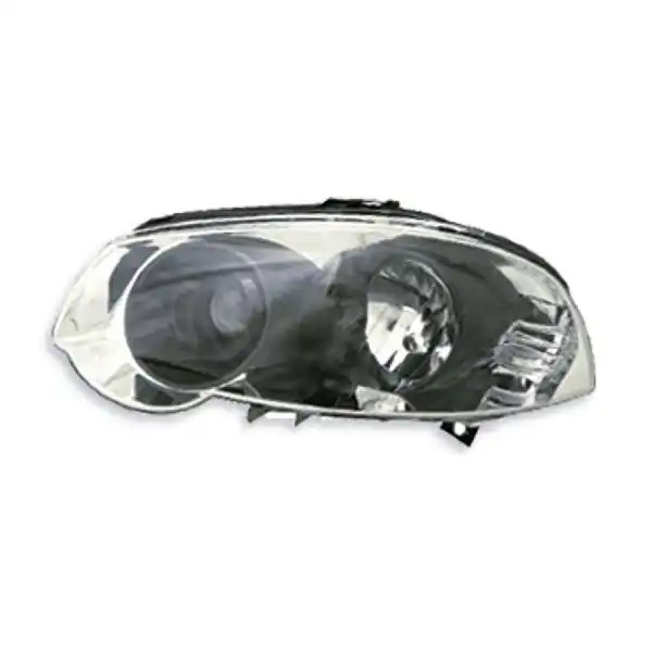 FAROL FIAT PALIO 10/ SIENA 08/ ESQ CROMADO COM CANHAO NEGRO