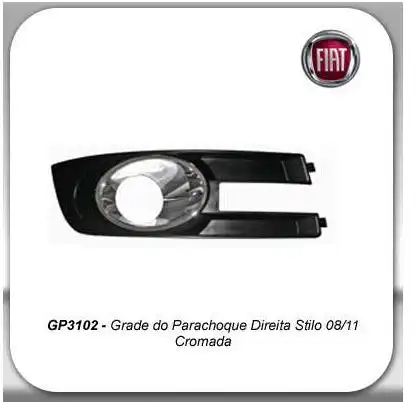 GRADE PARACHOQUE DIANT STILO 08/ DIR C/ ARO CROMADO