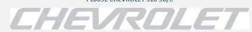 EMBLEMA ADESIVO "CHEVROLET" S-10 TAMPA PRATA