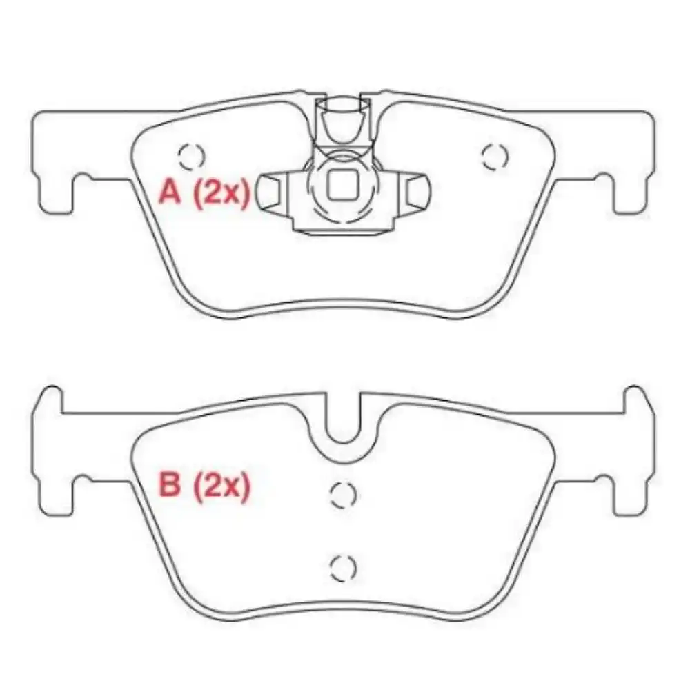 PASTILHA FREIO TRASEIRA BMW 114I 114D 2012/