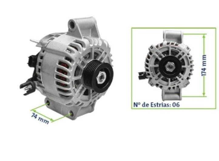 ALTERNADOR FOCUS 2.0 16V  ACIMA MODELO DENSO