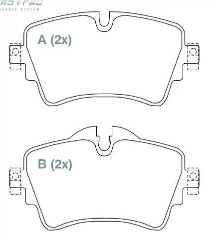 PASTILHA FREIO DIANTEIRA BMW X1 2015 ACIMA