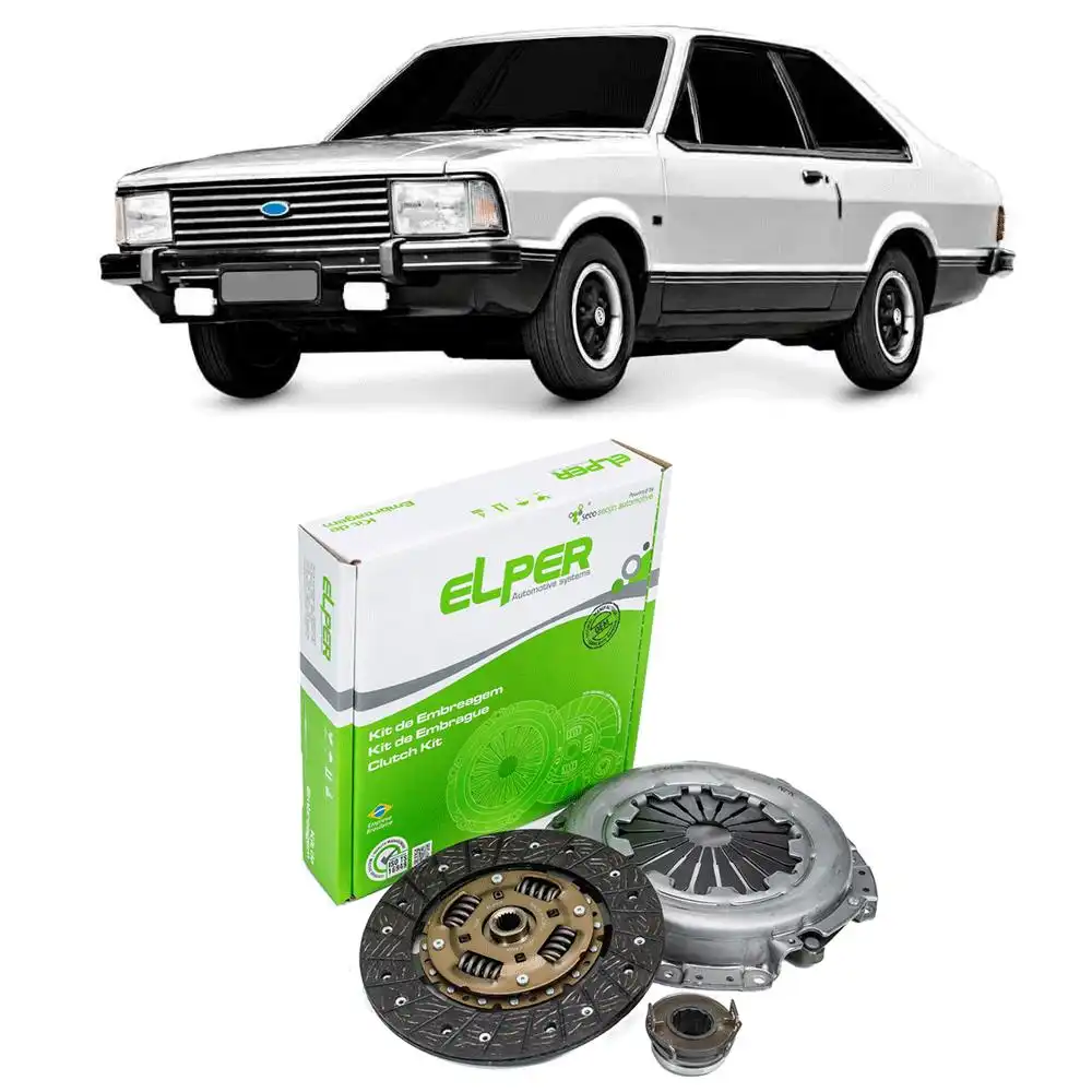 KIT EMBREAGEM CORCEL 2 1.6 8V 1978 A 1986 COM ROLAMENTO
