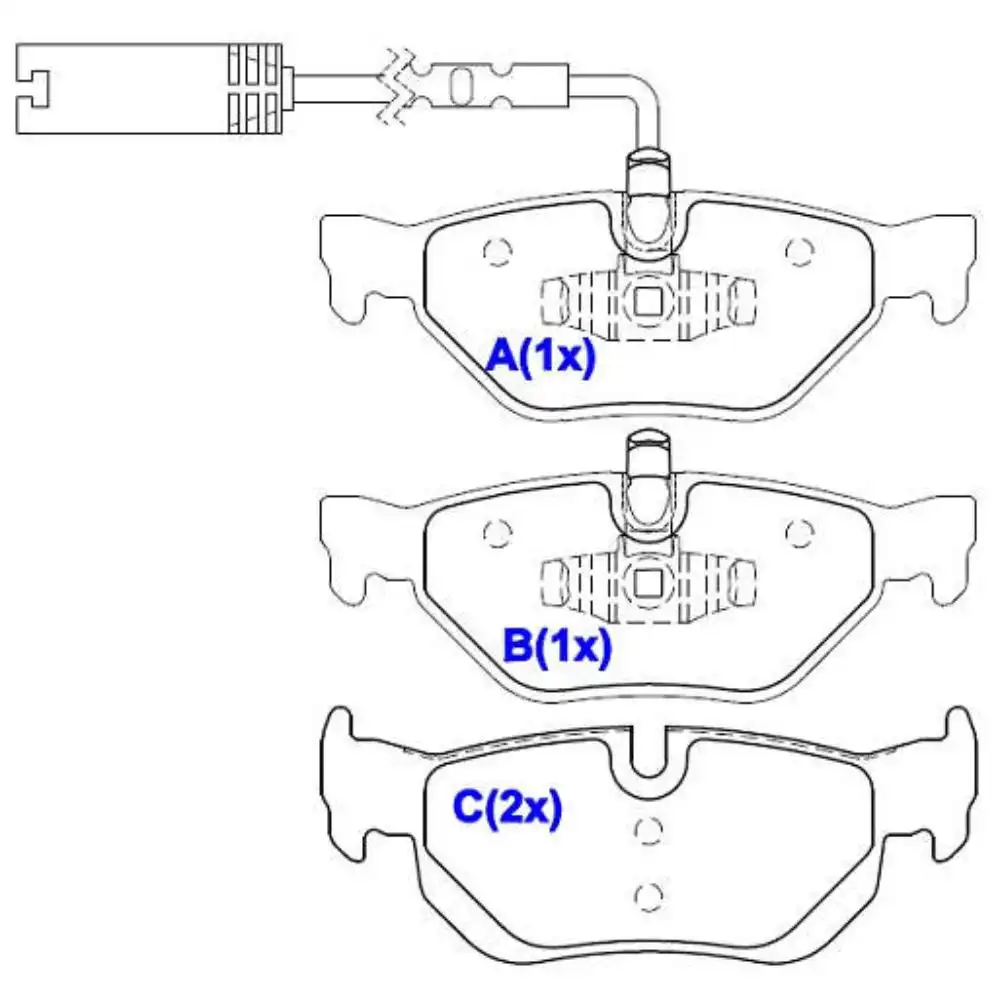 PASTILHA FREIO TRASEIRA BMW 320I 2005 A 2011