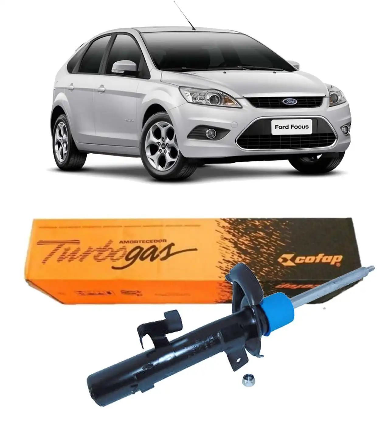 AMORTECEDOR DIANTEIRO FOCUS 2009 A 2013 DIREITO