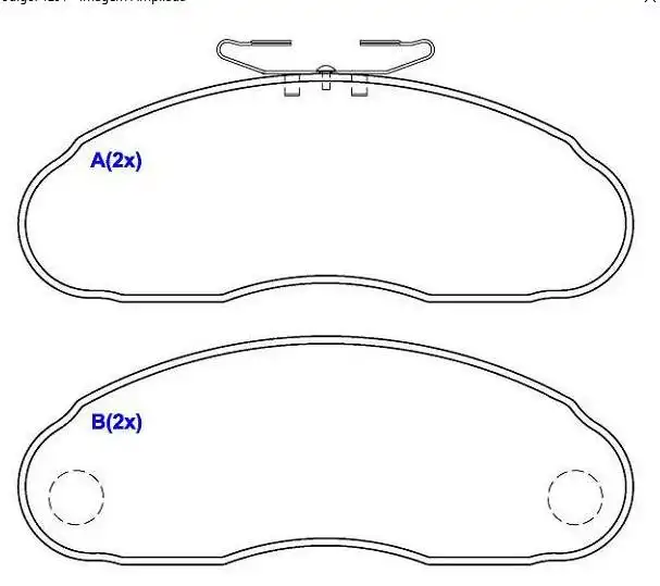 PASTILHA FREIO DIANTEIRA MB 100 120 131 140
