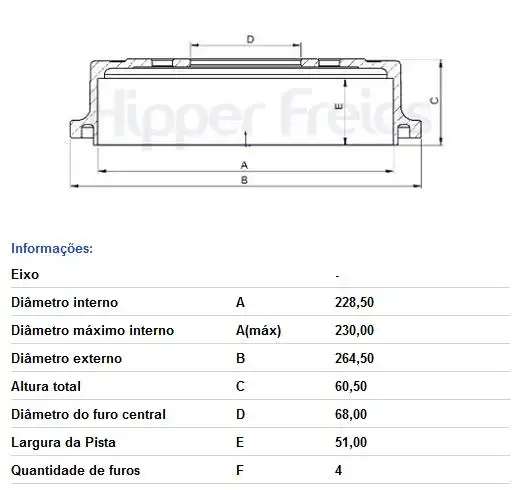 TAMBOR FREIO TRASEIRO NISSAN SENTRA 2000 A 2013