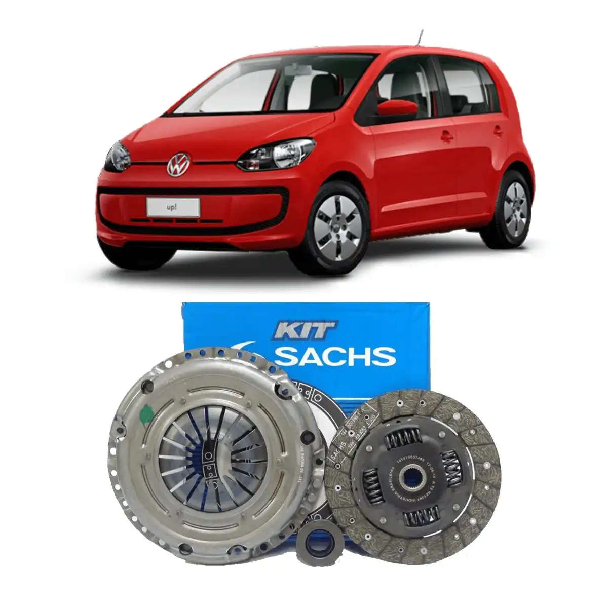 KIT EMBREAGEM VW UP! 1.0 2014 A 2018 COM ROLAMENTO